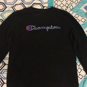 Black champion sweater